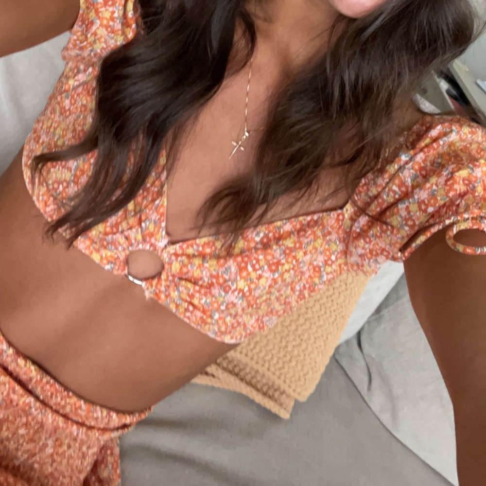 Princess Polly Senorita Set Orange Floral - Picture 3 of 5